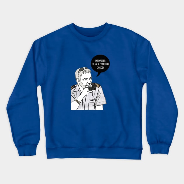 The Captain Crewneck Sweatshirt by Katsillustration